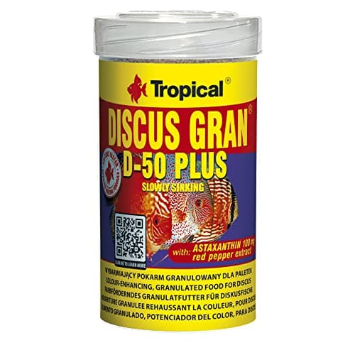 TROPICAL Discus Gran D-50 Plus 100 Ml (Item Code -61613), Fish, Granule, Adult