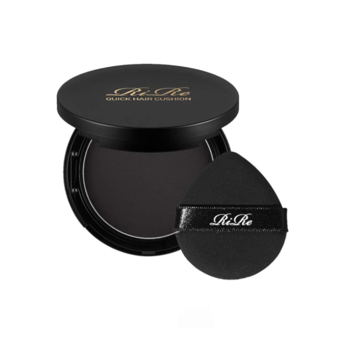 RiRe Quick Hair Instant Touchup Cushion 14g 049 oz Cover Grey Hair Portable Size Natural Black