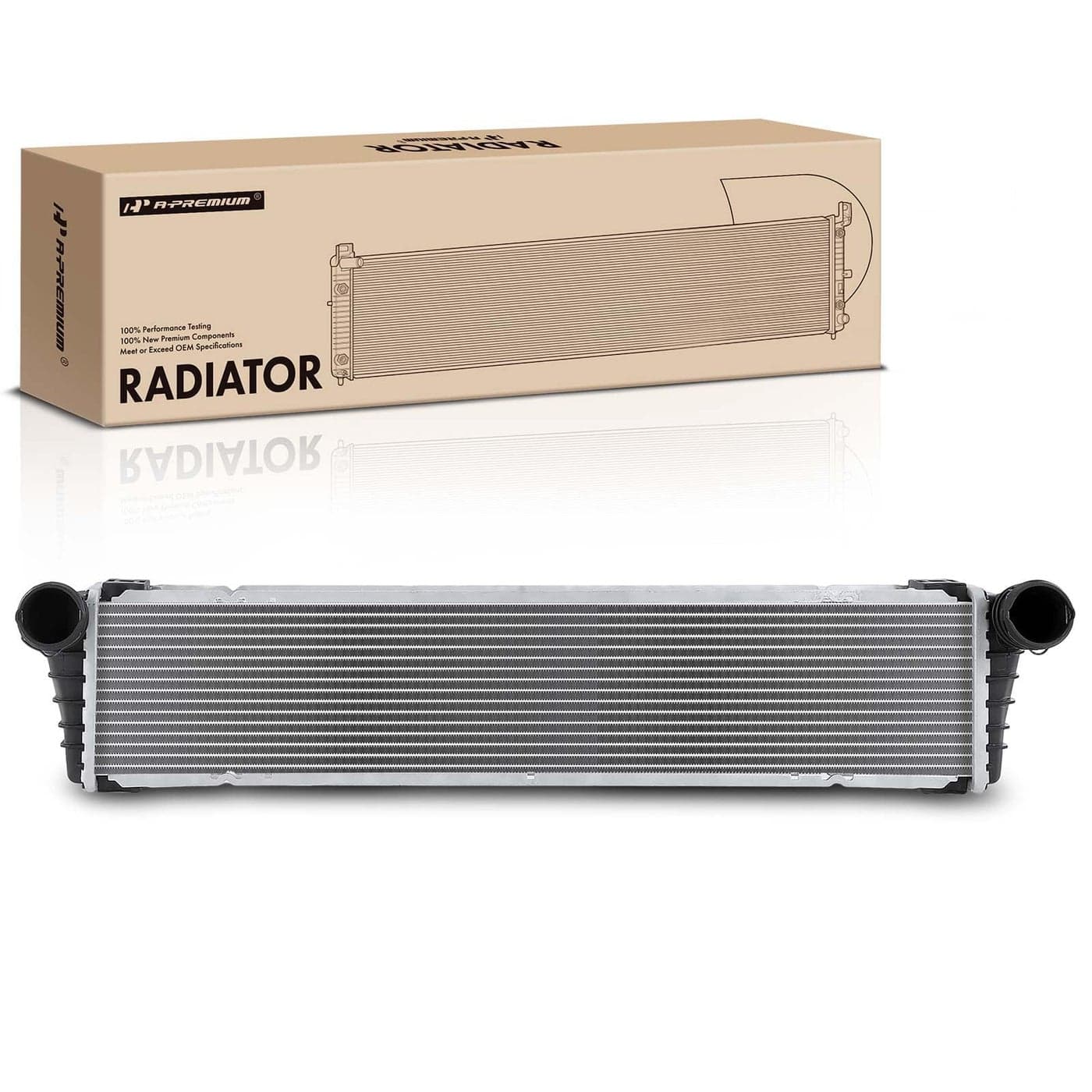 APremium Auxiliary Additional Center Cooling Radiator Compatible with Porsche 911 20052012 Boxster 20052012 Cayman 20062012 27L 29L 32L 34L 36L 38L