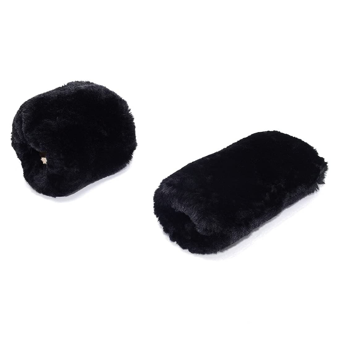 Goliton Black Plush Auto Car Handbrake Cover Sleeve Gear Sets Automotive Car Gear Suit Black