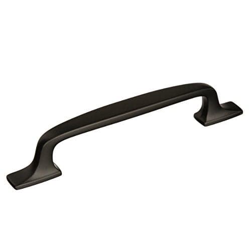 Amerock | Cabinet Pull | Black Bronze | 5-1/16 inch (128 mm) Center to Center | Highland Ridge | 1 Pack | Drawer Pull | Drawer Handle | Cabinet Hardware