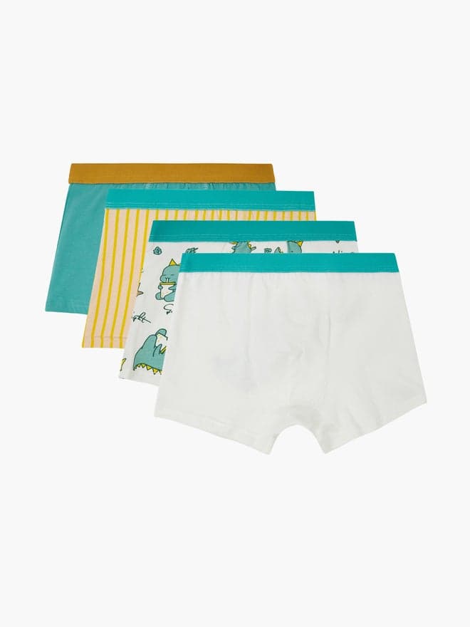 Styli Teen Boys Pack of 4 - Printed Cotton Boxers