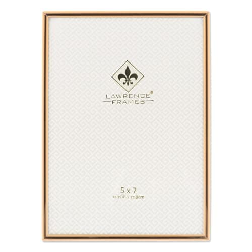 Lawrence Frames 5" W x 7" H Simply Gold Metal Picture Frame (670057)
