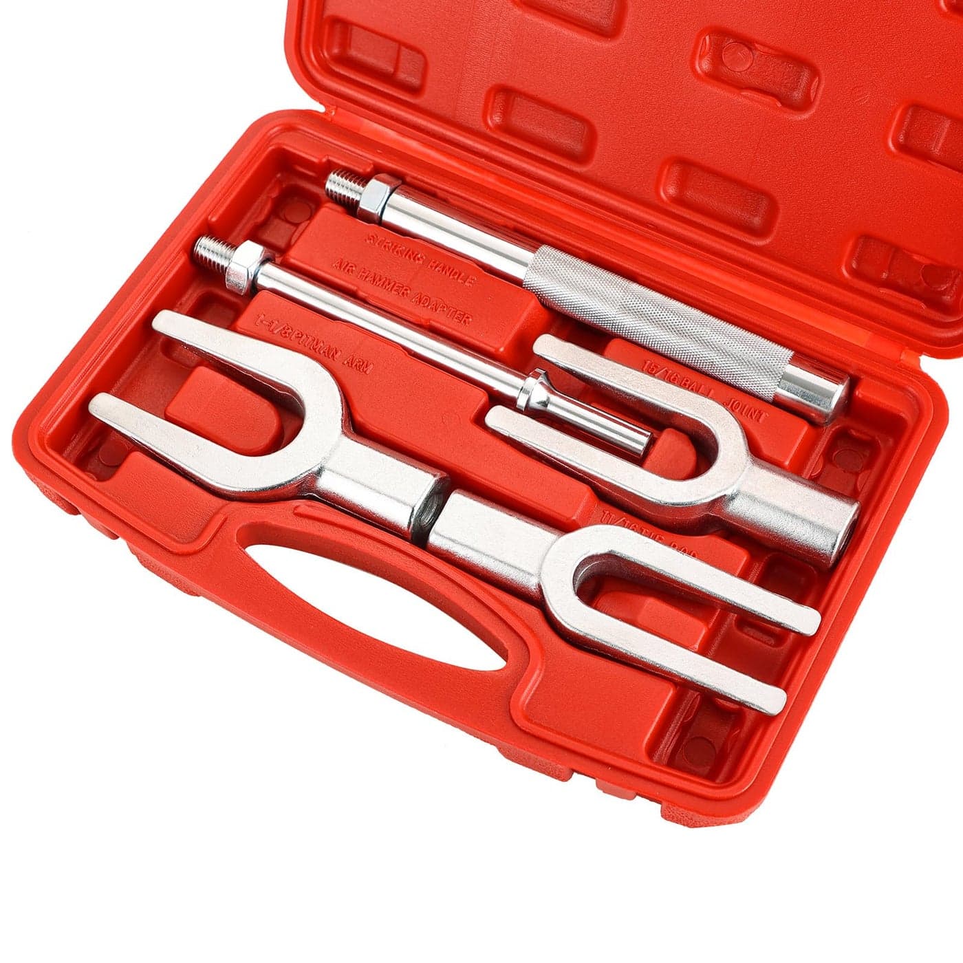 weyleity Ball Joint Separator Set 5PCS Pickle Fork Splitter Kit Tie Rod Tool Set Ball Joint Tie Rod Pitman Arm Remover Separator Set for Cars and Light Trucks