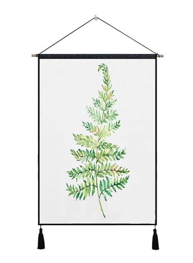 Plants Wall Art Tapestries Tropical Home Decorative Door Curtain Living Room Bedspread Sheet Table Cloth Hanging Blanket Green/White