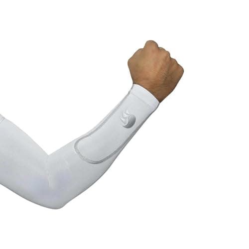 DSC Compression Polyester Arm Sleeve Size-Large (White)