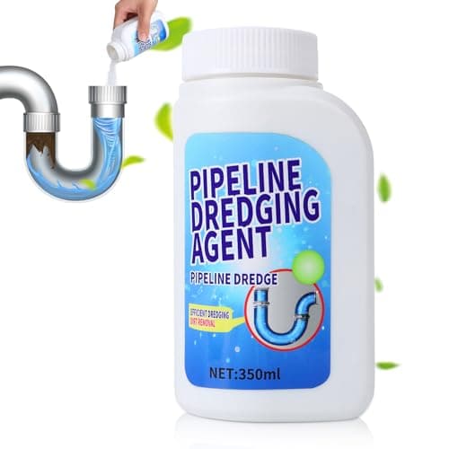 Pipeline Dredging Agent, 350ml Drain Clog Remover Agent,Kitchen Unblocker, Powerful Pipe Unclogger Powerful Sink And Drain Cleaner Powder for Kitchen Quick Cleaning