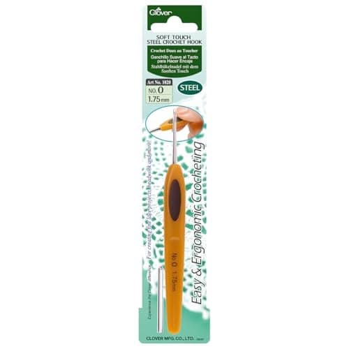 Clover Soft Touch Steel Crochet Hook 175mm