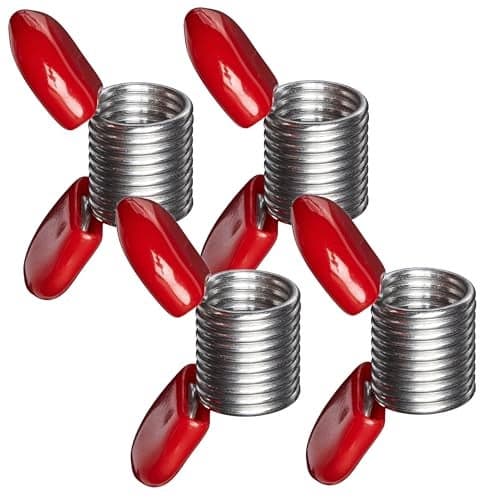Soft Flex Bead Stoppers - Pack of Four with Red Handles - Bead Stopper for Jewelry Making