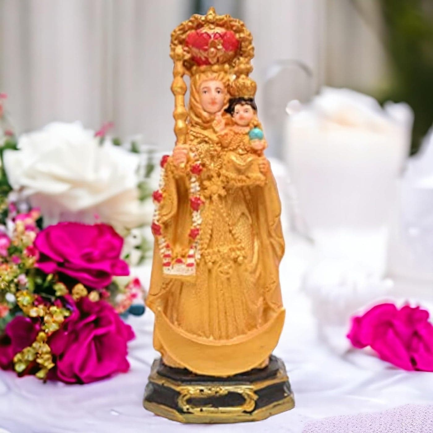KariGhar Our Lady of Velankanni Our Lady of Good Health Mother Velankanni 55 inches Catholic Idol Perfect for Prayer Room Gifting A0050 2 X 2 X 55 INCH Multicolor