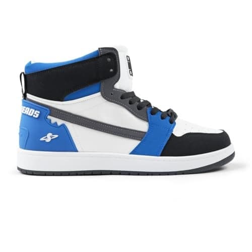 SOLETHREADS APEX Sneakers for Men | Stylish & Fashionable| Comfortable|Walking Shoes| Lightweight Flexible| Skid-Resistant| Everyday |Casual Shoes for Men|Black/Blue|UK 8