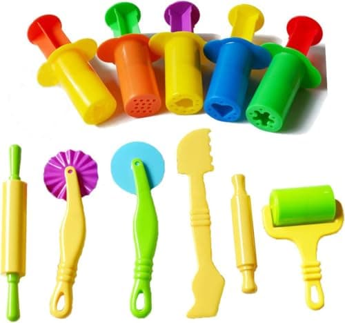 Carykon Set of 11 PCS Smart Dough Tools Kit with Models and Molds, Dough Extruders