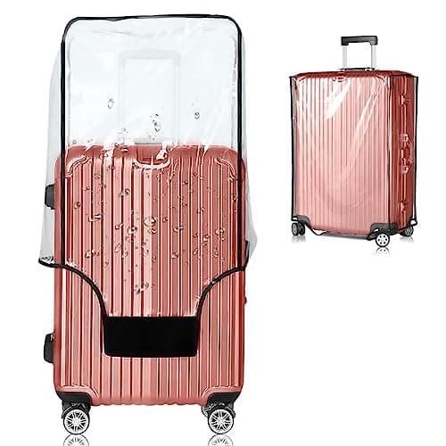 Esholife Luggage Covers for Suitcase Tsa Approved Clear PVC Waterproof Suitcase Covers Luggage Protectors 2932Inch 2716H x 2027L x 1240W