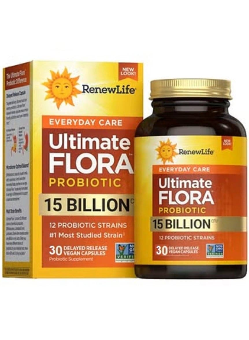 Adult Probiotics, 15 Billion CFU Guaranteed, for Digestive & Immune Health 30 Capsules
