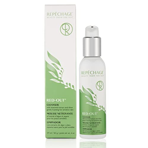 Repechage Red-Out Cleanser for Sensitive Skin – Gentle Foaming Facial Cleanser with Seaweed, Quercetin, Aloe Vera, Chamomile, Green Tea & Orange Water – Professional Skincare – 6 fl oz / 180 mL