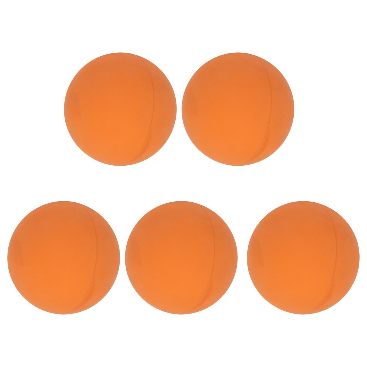 6cm Bouncy Ball Set (5Pcs) - Safe Eco-Friendly Rubber Hand Exercise Ball | Portable Wall Ball for Kids, Swimming Pools & Beaches | Durable Orange Ball with High-Visibility Design