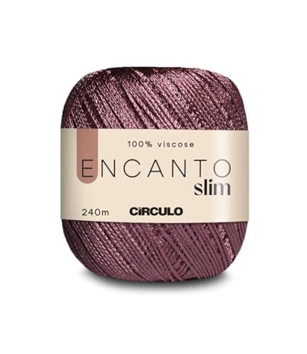 CIRCULO Encanto Slim Yarn 100 Viscose Luxury Shine Sport Weight Yarn 262 yds 352 oz Color 3201 Cameo
