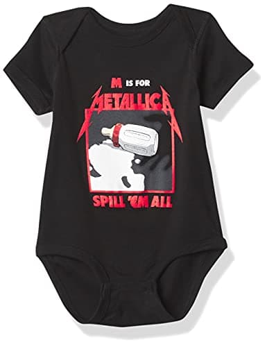 Metallica Baby M is for KEA Bodysuit, Black, 24 Months