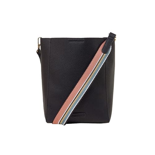 Accessorize London Women's Black Faith Bucket Bag