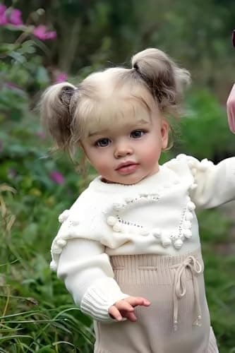 Angelbaby Big Size Realistic Reborn Toddler Girl Dolls 26 Inch Soft Silicone Baby Doll Real Life Beautiful Princess Girl with Blonde Hair Blue Eyes Real Looking Collectible Art Doll for Kids