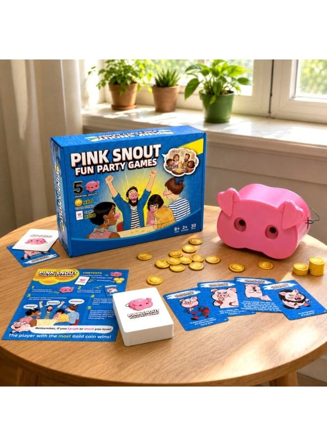 You Laugh You Lose Family Party Board Game, Funny Interactive Tabletop Game Toy for Adults Kids Family Gathering Entertainment(pig nose)