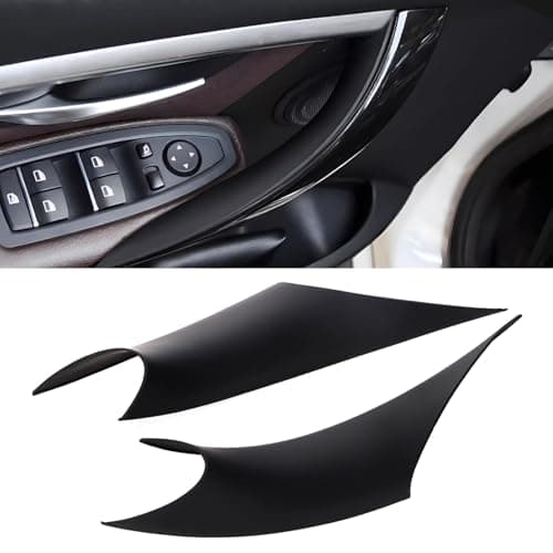 cenzhiwen 2PCS Sticky Door Handle Fix Cover Compatible with BMW 3 Series 4 Series Driver Side Passenger Side Door Pull Handle Covers BMW 320i328i330i335i F30F31 and 428i 435i F32F36 Black