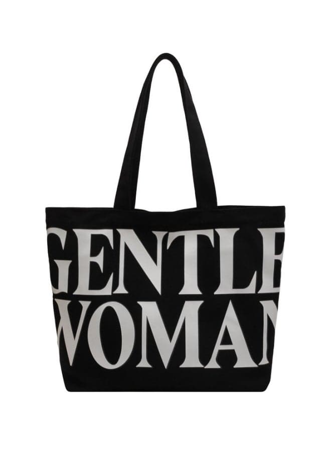 Women's Large Capacity Shopping Bag, Ladies Zipper Closure Handbag Tote Bags Clutch Bag, Daily Commuting Canvas Shoulder Bag Side Bag Carry Bag Satchel Bags College Bag for Girls/College Students