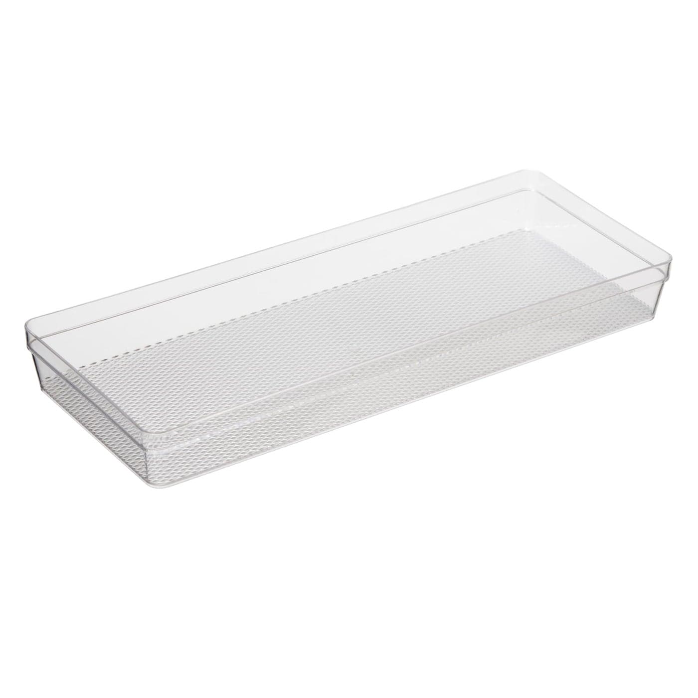 Oggi Clear Drawer Organizer 625 X 1575 Ideal for Organizing Kitchen Drawers Office Desk Silverware Kitchen Utensils Cosmetics and Bathrooms