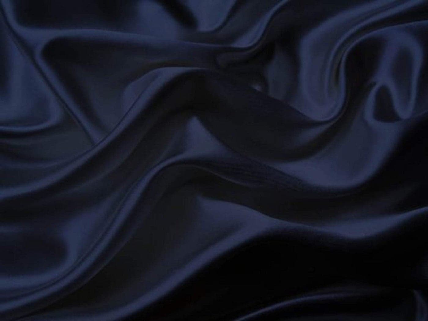 Mk Collection 4pc Soft Silky Satin Solid Color Deep Pocket Sheet Set Navy Blue King