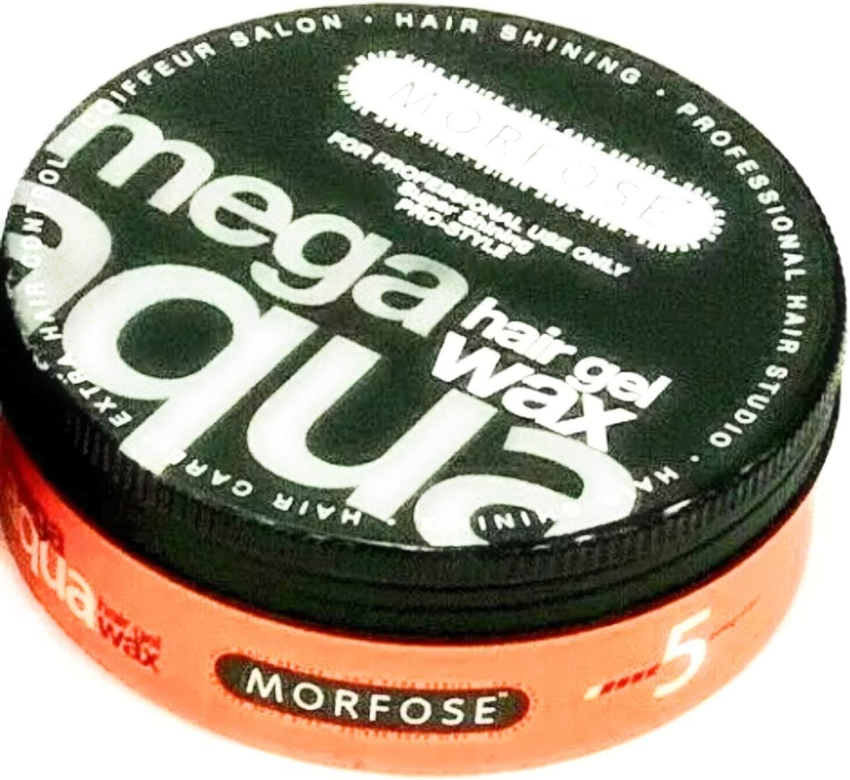 Morfose Aqua Hair Gel Wax Shine Look Edge ControlUltra Hold for Men Women Developed by Barbers Hair Gel Hair Wax Hair Powder Pomade Clay for Styling 150 ml Mega Aqua