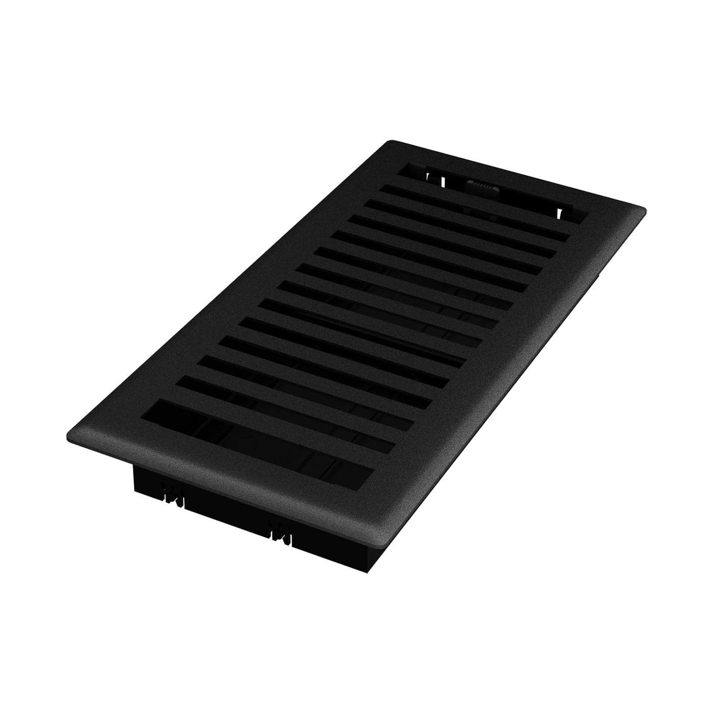 Imperial RG3439 Montezuma Decorative Floor Register 4 x 10Inch Black Iron