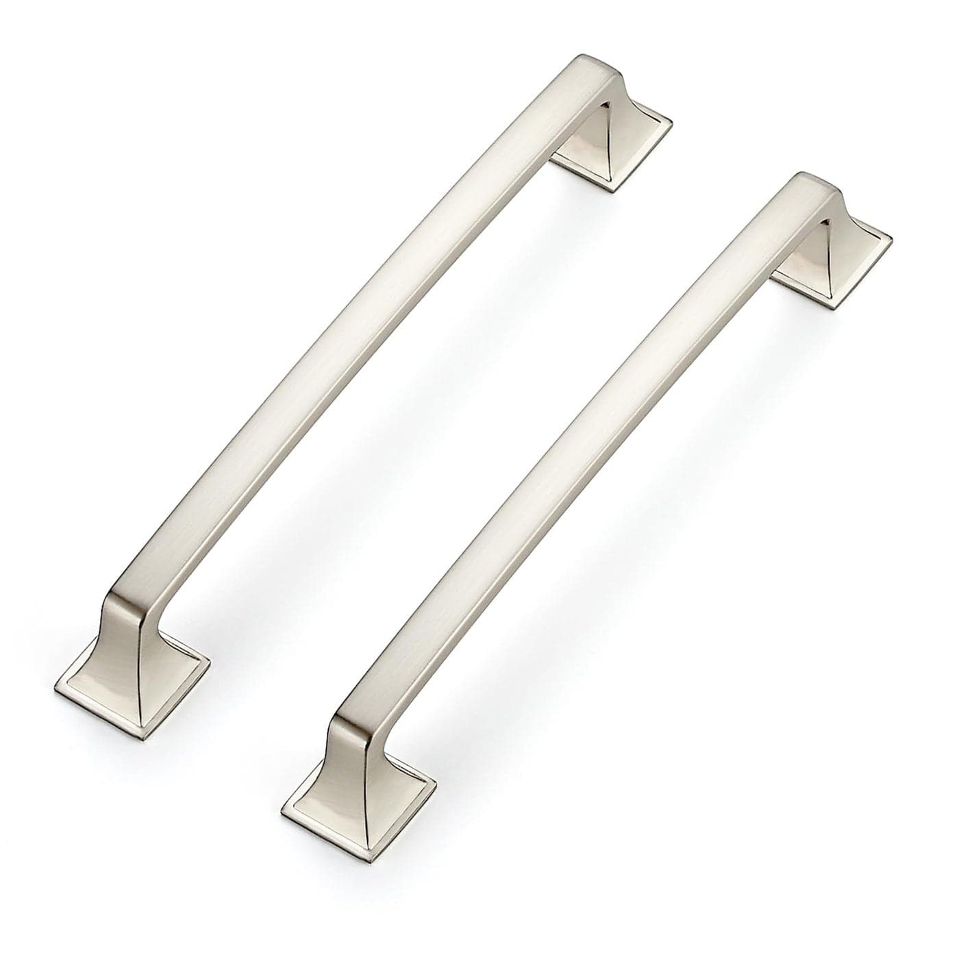 Ravinte 30 Pack Solid 614 Square Foot Arch Pulls Kitchen Cabinet Handles Brushed Nickel Pulls Silver Dresser Kitchen Cupboard Hardware Handles for Cabinets Cupboard Drawers