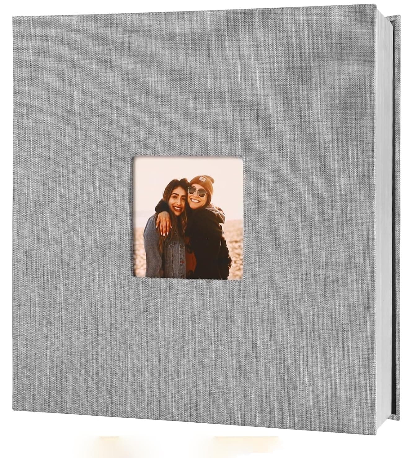 GKN Photo Album Self Adhesive 40 Pages | DIY Scrapbook Album with Linen Cover | Wedding, Anniversary & Family