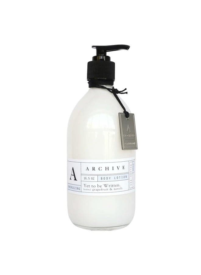 Yet To Be Written Body Lotion Natural Moisturizing Lotion for Men & Women Lightly Scented 16.5 oz