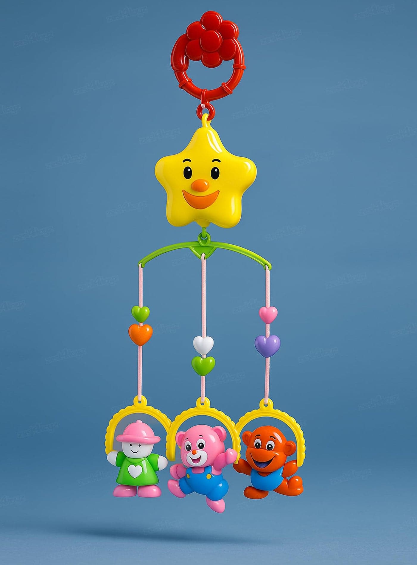 Zest 4 Toyz Musical Cot Mobile for Babies Hanging Rattles for Cradle Baby Cot Hanging Toys for Babies 0-6 Months Jhoomer Rattle Toy for Baby Cradle Infant Bed & Nursery Decoration