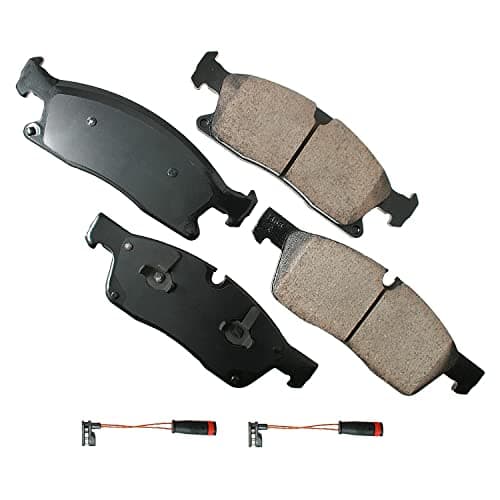 Akebono-EUR1629 Ultra Premium Front Brake Pads, GREY