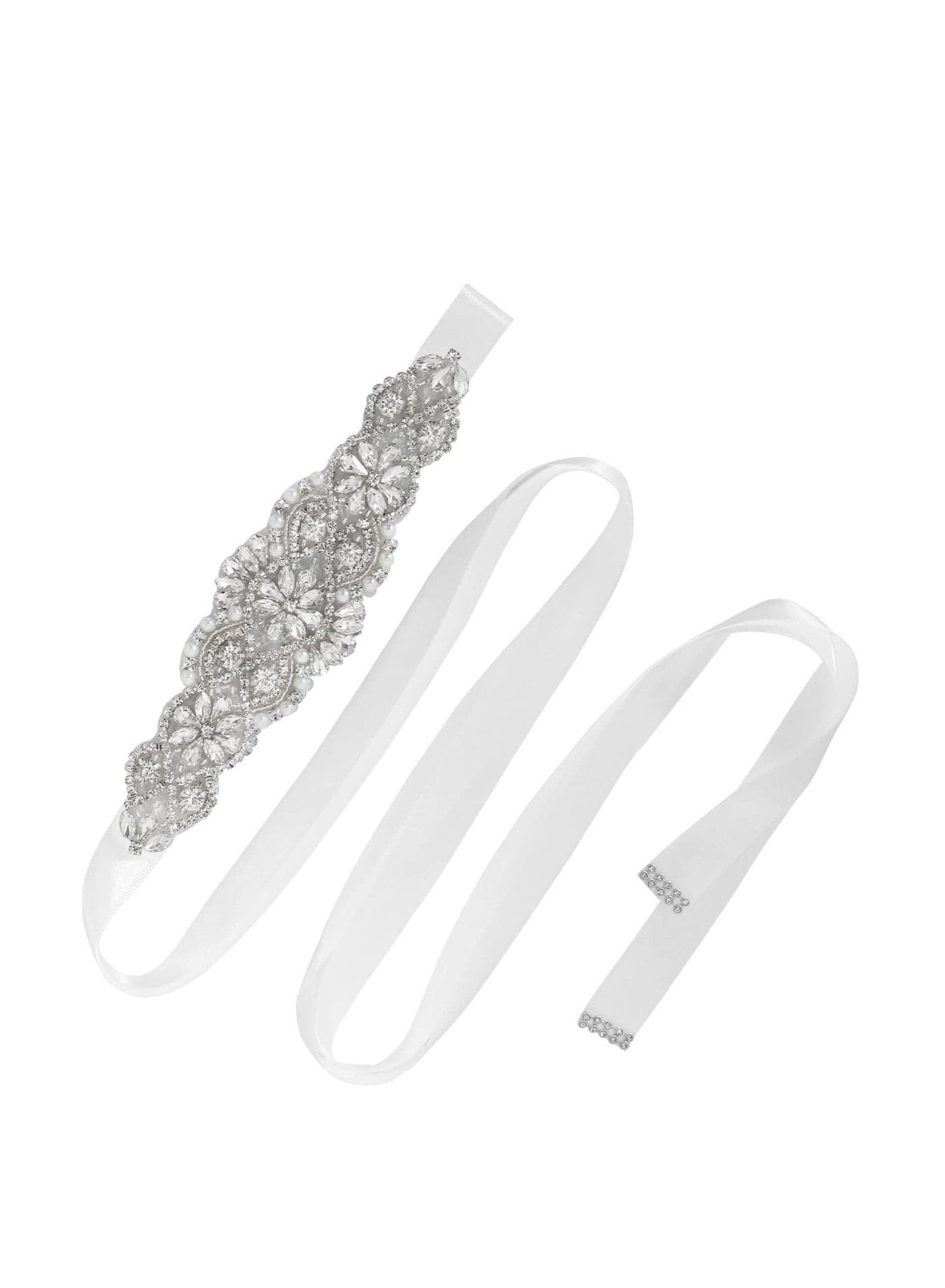 Bridal Belt Rhinestone Wedding Sash Belts for Bride Dress Women Crystal Waistband Evening Accessories