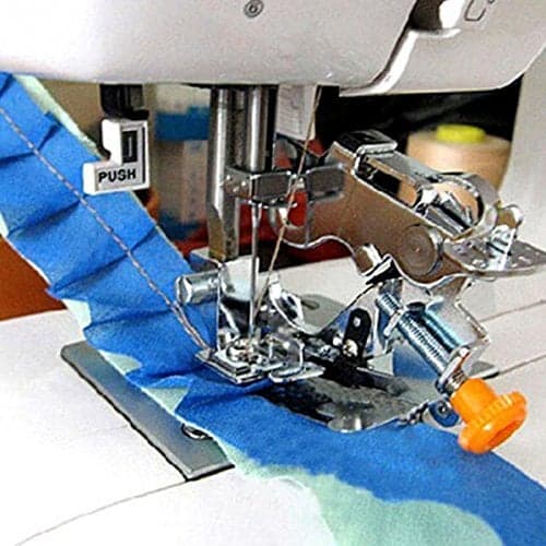 YEQIN Ruffler Foot (#55705) Sewing Machine Presser Foot for Singer Brother Juki Low Shank Sewing Machine (Yellow Box)