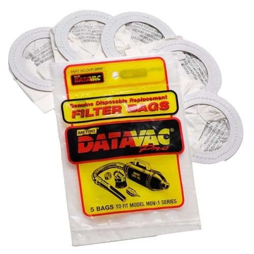 METROVAC DVP-26RP Disposable Bags - Convenient 5-Pack - Compatible with MetroVac Vacuum Models AM, ES, MDV-1, VM for Easy and Hygienic Waste Disposal