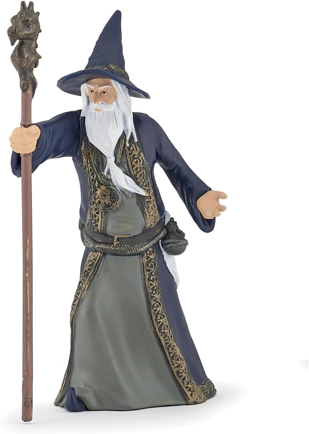 Papo Wizard Figurine 3 Years Old Medieval Fantastic Master of The Forces of Nature 860 cm Educational Toy Enchanted Kingdom Childrens Gift idea Wizard Figurine Fantasy Sorcerer