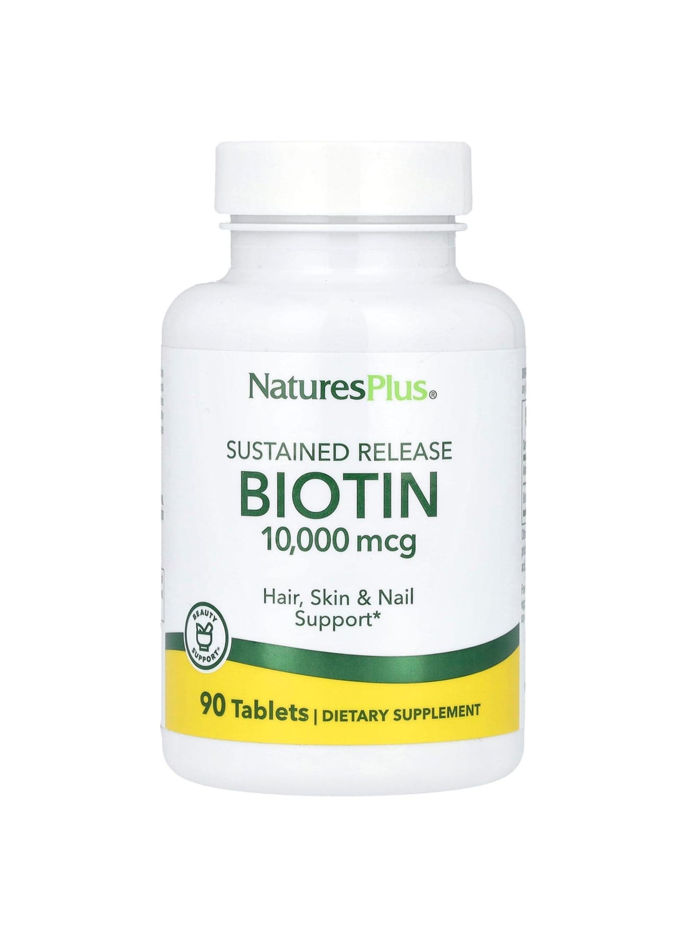 Sustained Release Biotin, 10,000 mcg, 90 Tablets
