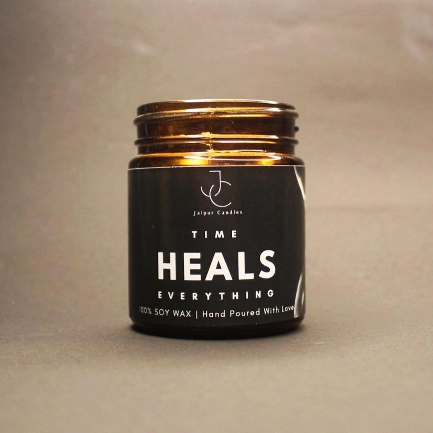 Jaipur Candles Scented Amber Jar Candles in Soy Wax Burning Time 20 Hours Each Soy Wax Paraben Free Heals