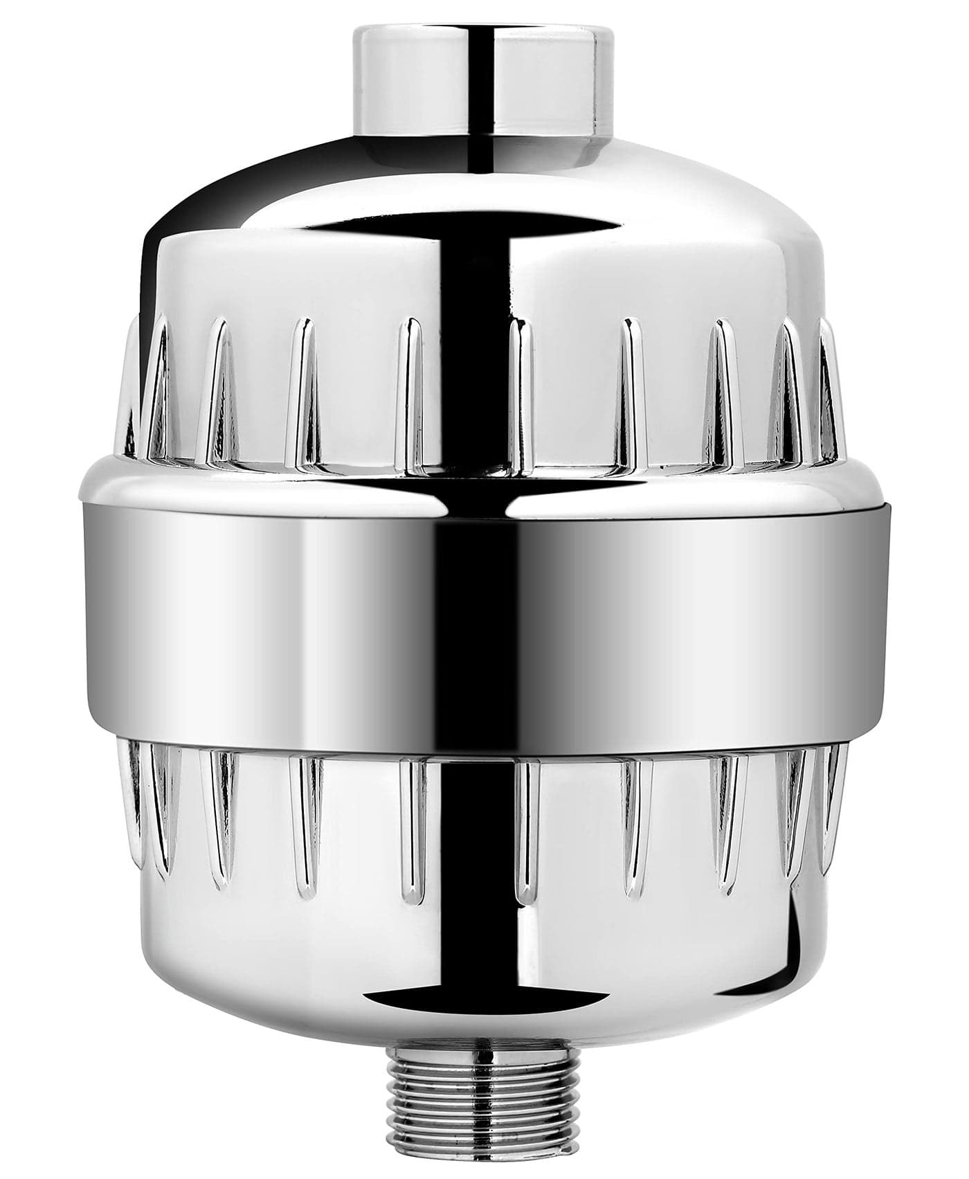 AquaBliss High Output Universal Shower Filter with Replaceable Multi-Stage Filter Cartridge – Transform Itching, Eczema & Acne into Glowing Hair, Nails & Skin Fast - Chrome (SF220)