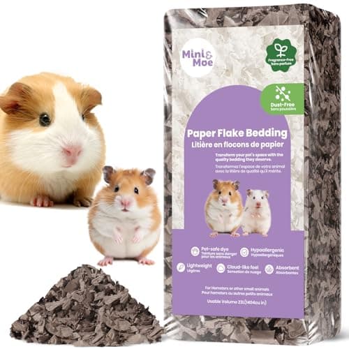 minimoe Guinea Pigs Bedding Hamster Bedding Moisture Absorbent and DustFree Natural Paper Small Pet Bedding for Guinea Pigs Hamsters and Rabbits 12 Liters