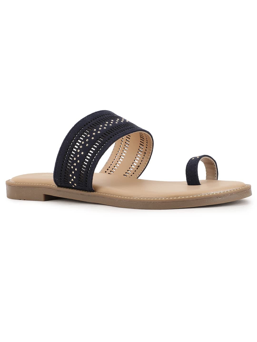 Bata Women's Sophie TOERING Blue Slippers - 7 UK (5719073)