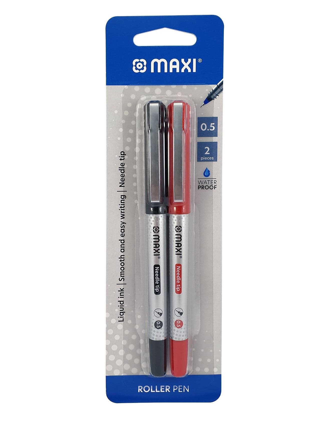 MAXI ROLLER PEN PACK OF 2PC 0.5MM NEEDLE TIP