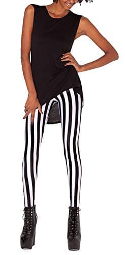 QZUnique Leggings for Women, Halloween Full-Length Printed Legging Footless Elastic Yoga Pants, Regular and Plus Size