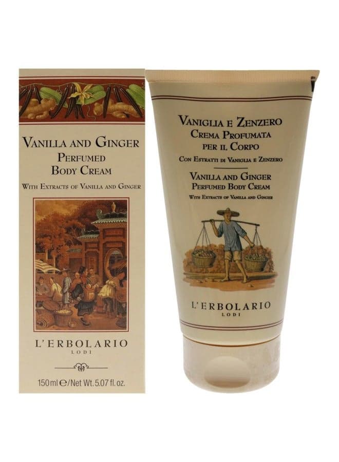 Vanilla and Ginger Perfumed Body Cream