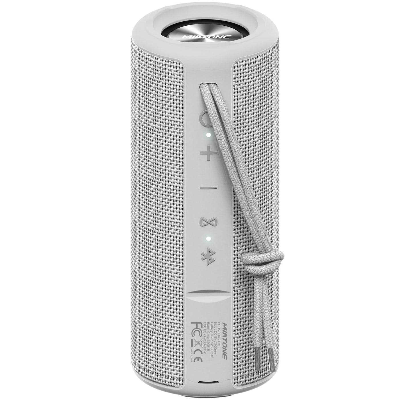MIATONE Boombox Portable Bluetooth Speaker Wireless Outdoor Waterproof Speaker Grey