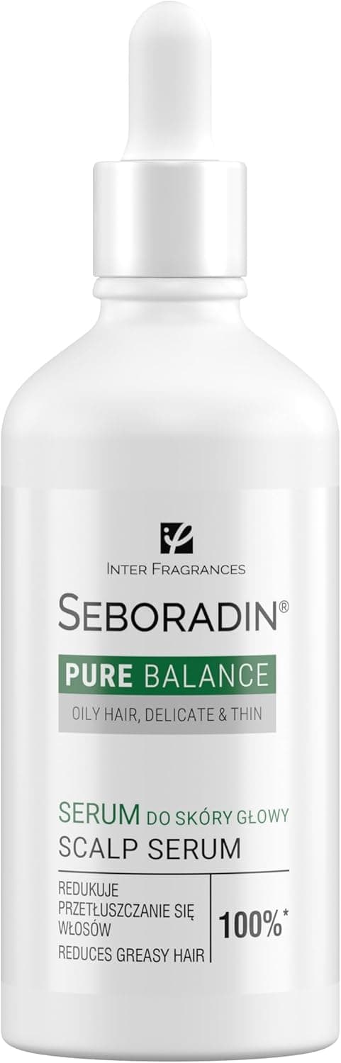 Seboradin Scalp Serum Strenghted For Thin Fine Hair Prone To Greasiness Intensive Scalp Care Regulating Secretion Of Sebum Aloe Vera Niacinamide Black Radish Extract Pure Ballance 100 ml